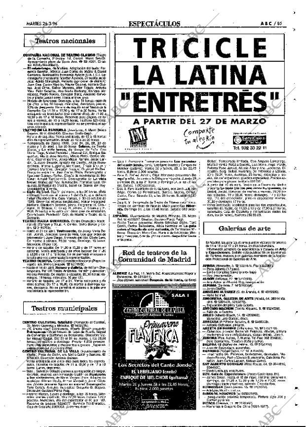 ABC MADRID 26-03-1996 página 85