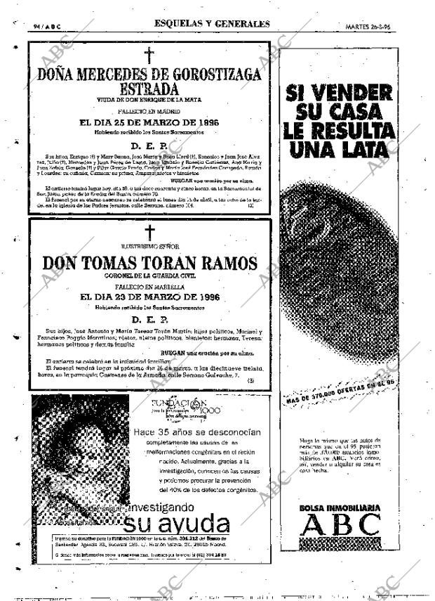 ABC MADRID 26-03-1996 página 94
