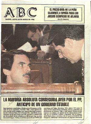 ABC MADRID 28-03-1996 página 1