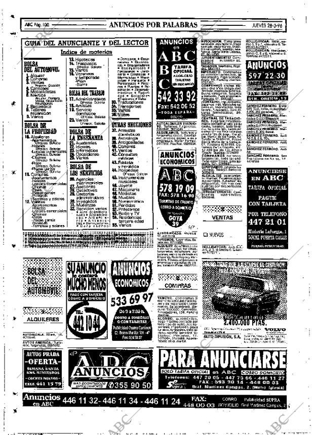 ABC MADRID 28-03-1996 página 100