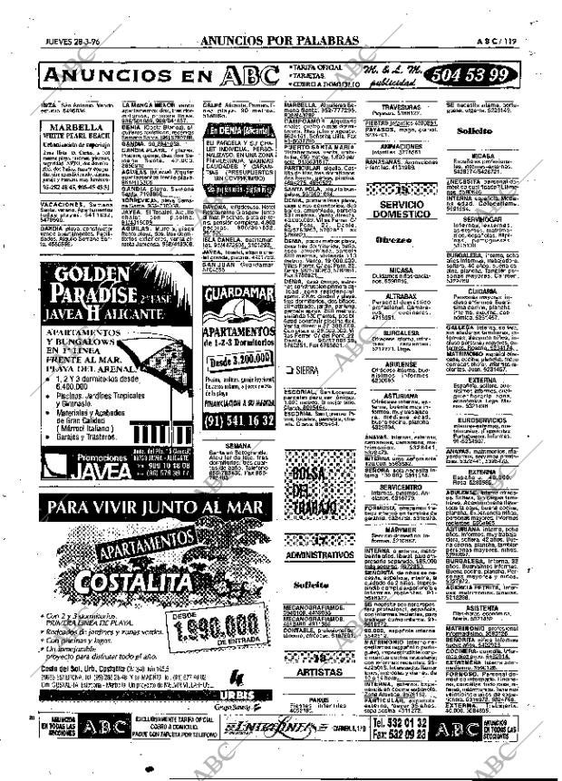 ABC MADRID 28-03-1996 página 119
