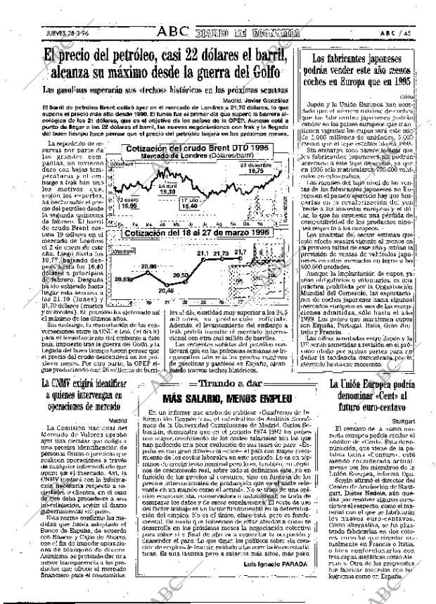 ABC MADRID 28-03-1996 página 45