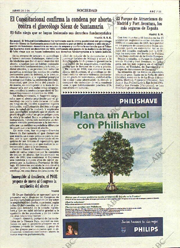 ABC MADRID 28-03-1996 página 55