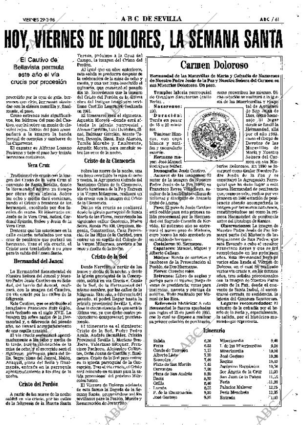 ABC SEVILLA 29-03-1996 página 61