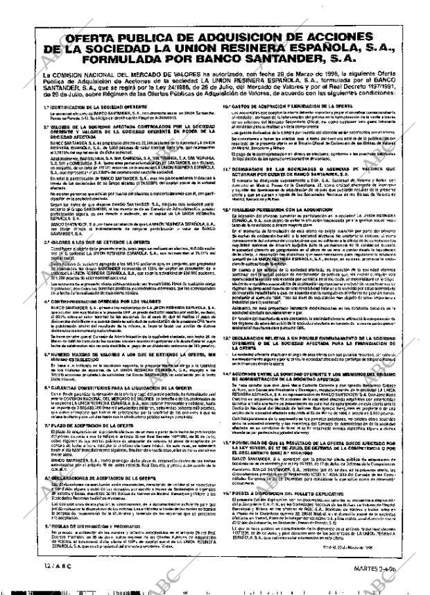 ABC MADRID 02-04-1996 página 12