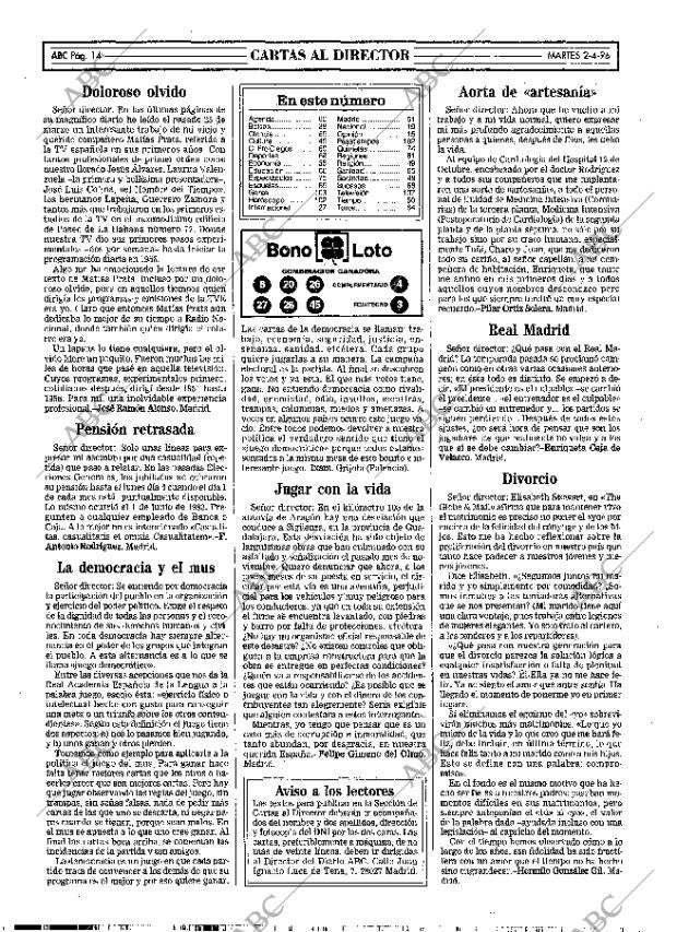 ABC MADRID 02-04-1996 página 14