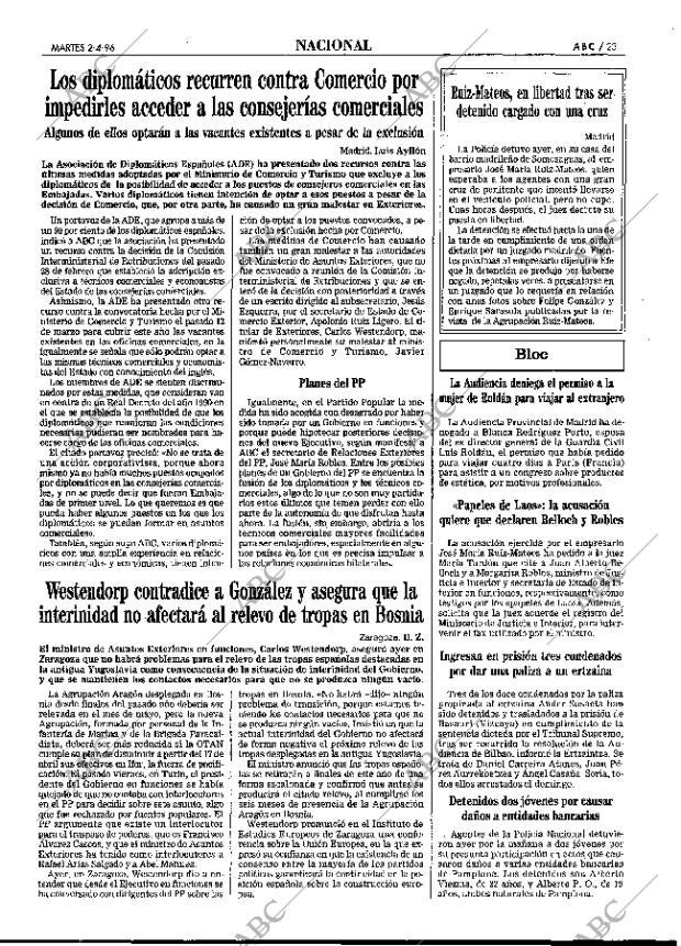 ABC MADRID 02-04-1996 página 23