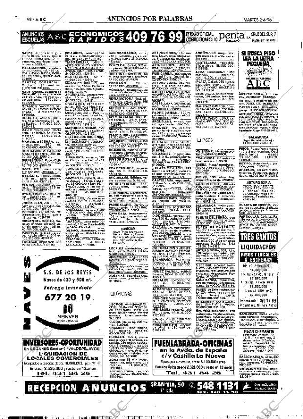 ABC MADRID 02-04-1996 página 92