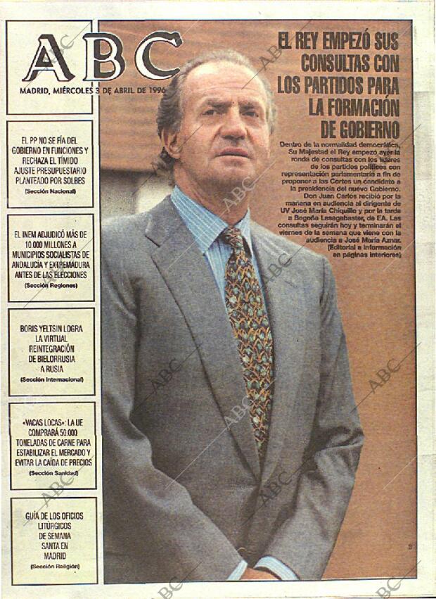 ABC MADRID 03-04-1996 página 1