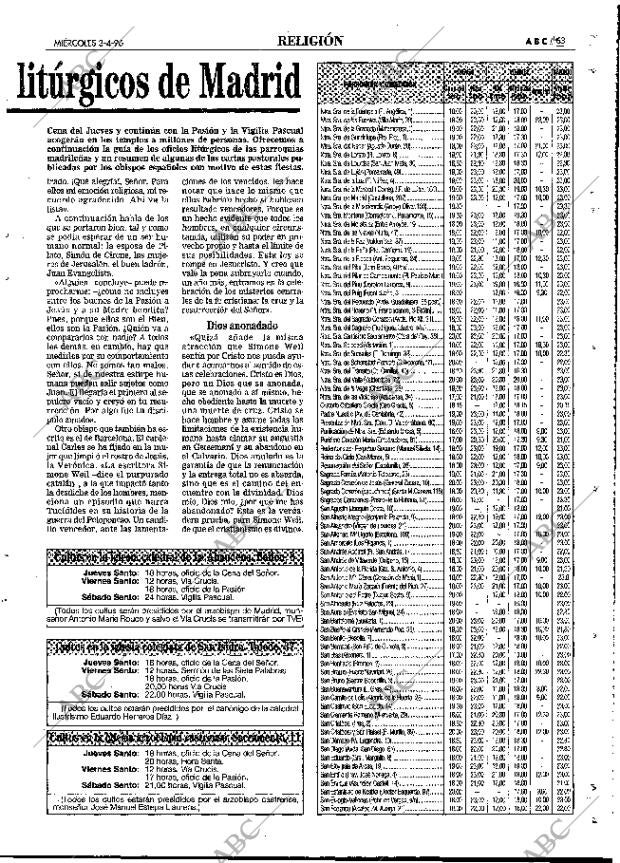 ABC MADRID 03-04-1996 página 63