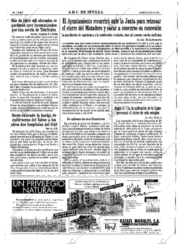 ABC SEVILLA 03-04-1996 página 50