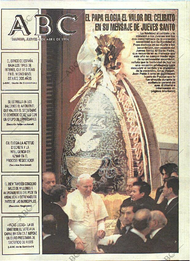 ABC MADRID 04-04-1996 página 1