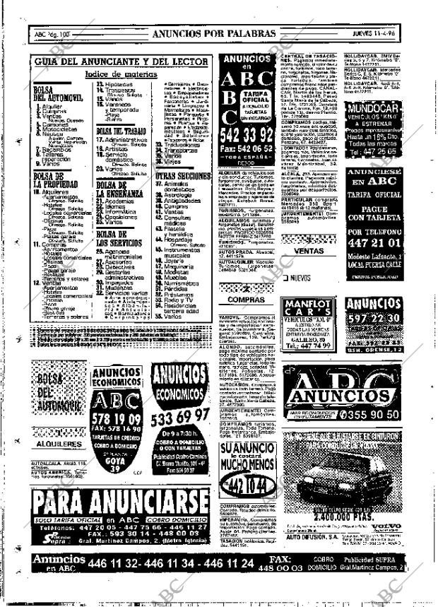 ABC MADRID 11-04-1996 página 100
