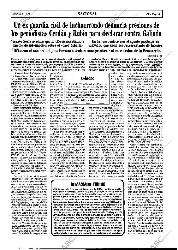 ABC MADRID 11-04-1996 página 23