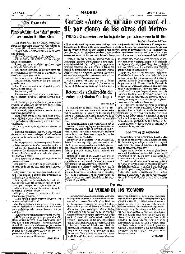 ABC MADRID 11-04-1996 página 66