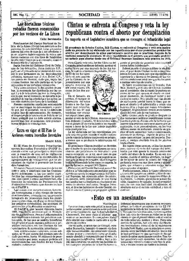 ABC MADRID 11-04-1996 página 72