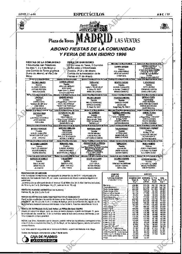 ABC MADRID 11-04-1996 página 89