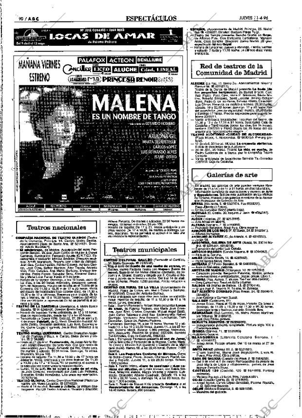 ABC MADRID 11-04-1996 página 90