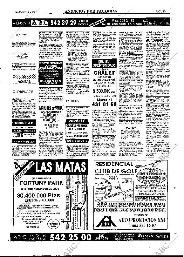 ABC MADRID 13-04-1996 página 101