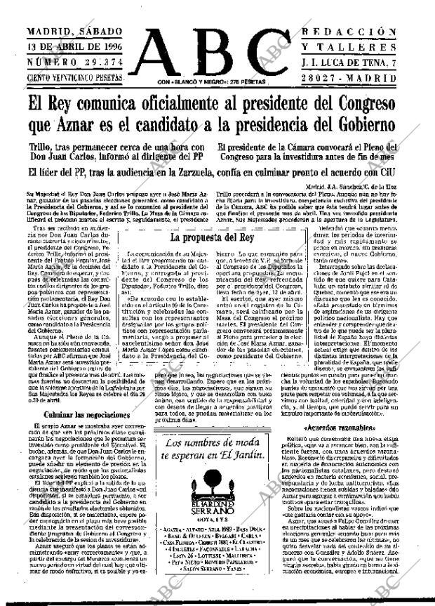 ABC MADRID 13-04-1996 página 15