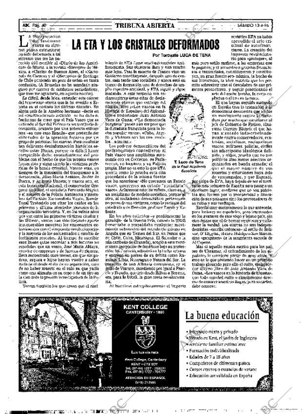 ABC MADRID 13-04-1996 página 40