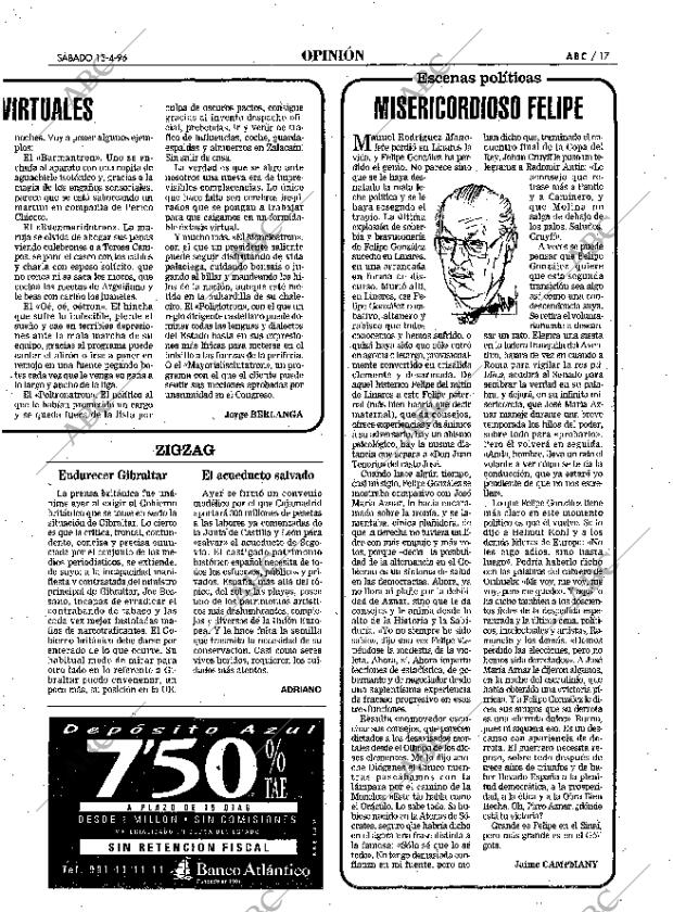 ABC SEVILLA 13-04-1996 página 17