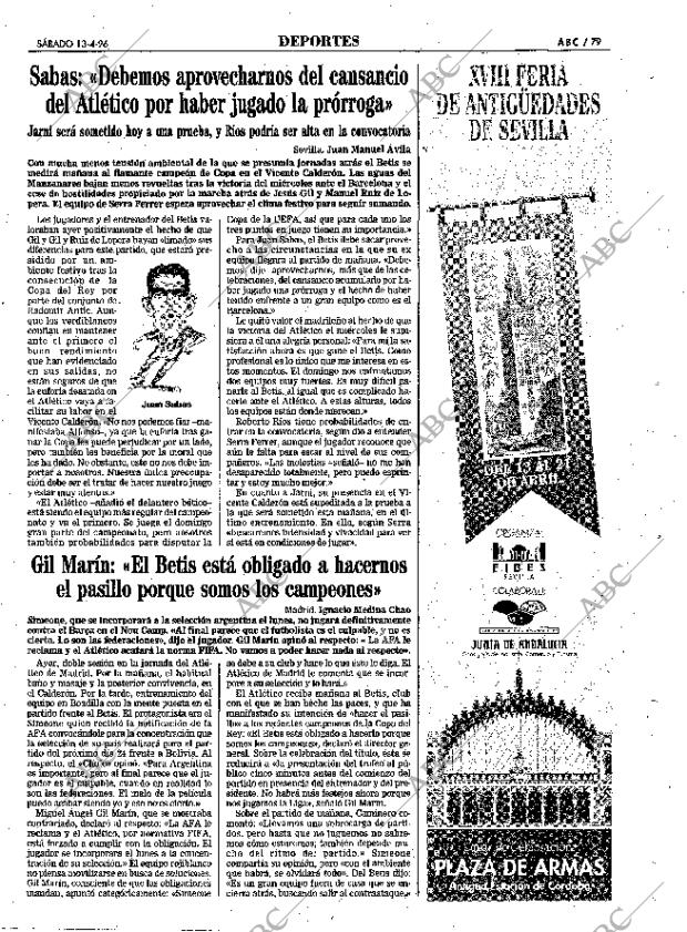 ABC SEVILLA 13-04-1996 página 79