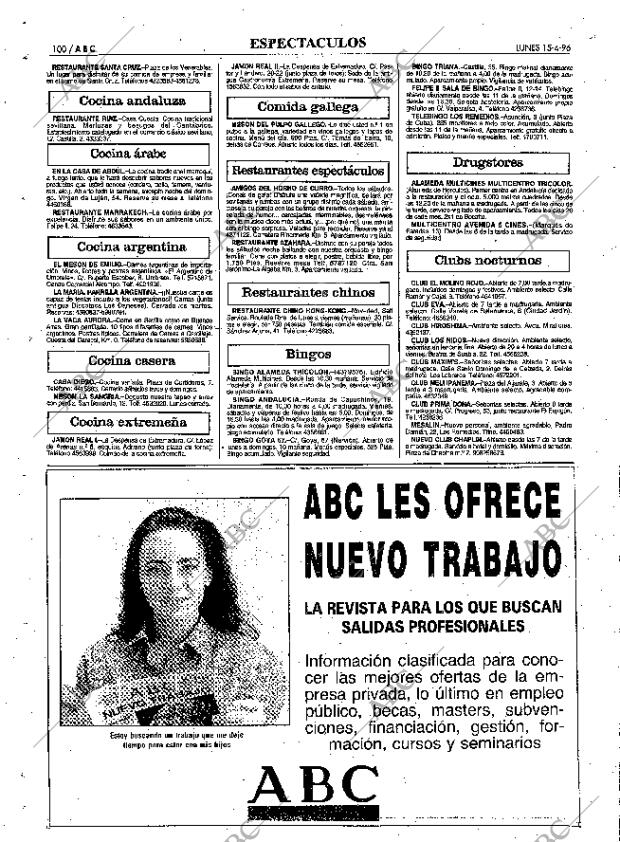 ABC SEVILLA 15-04-1996 página 100