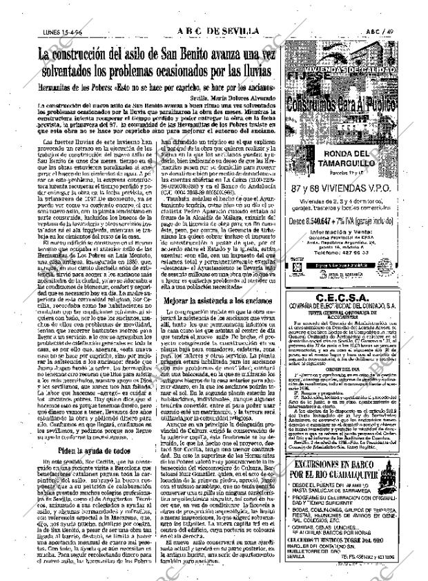 ABC SEVILLA 15-04-1996 página 49
