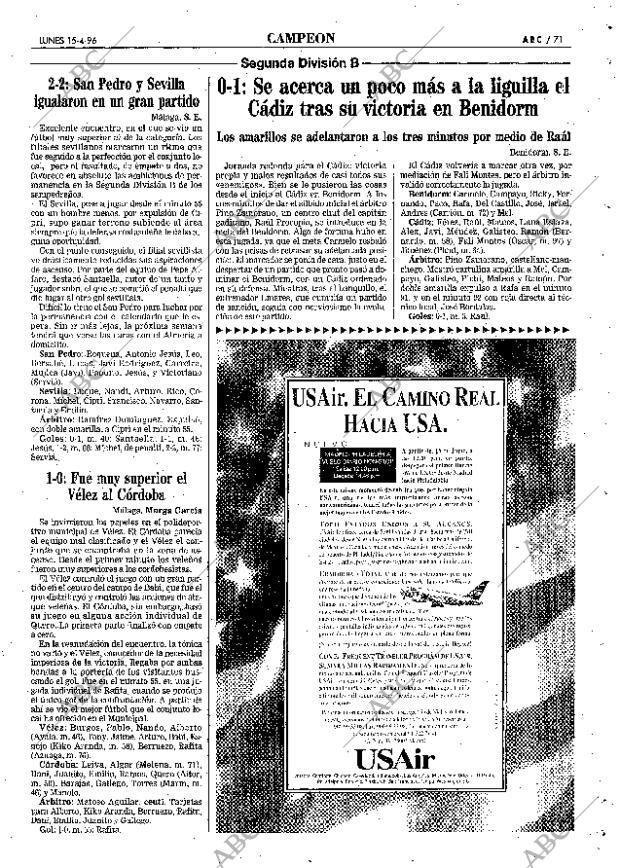 ABC SEVILLA 15-04-1996 página 71