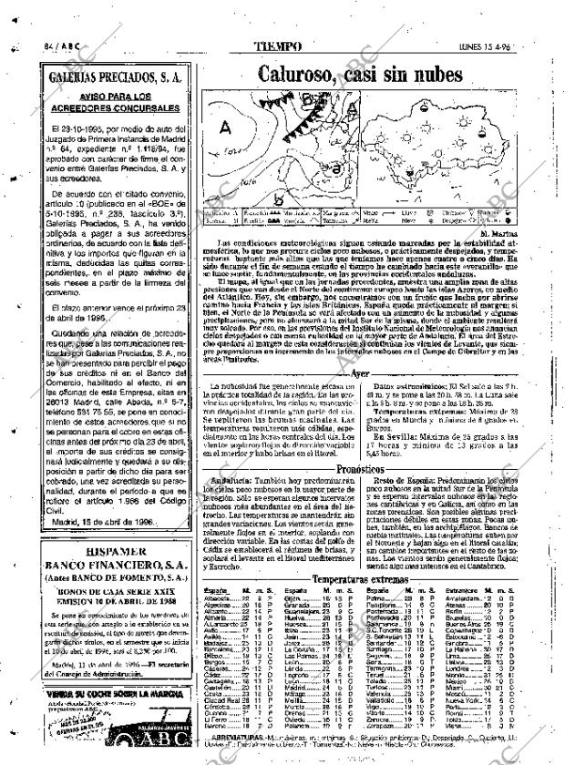 ABC SEVILLA 15-04-1996 página 84