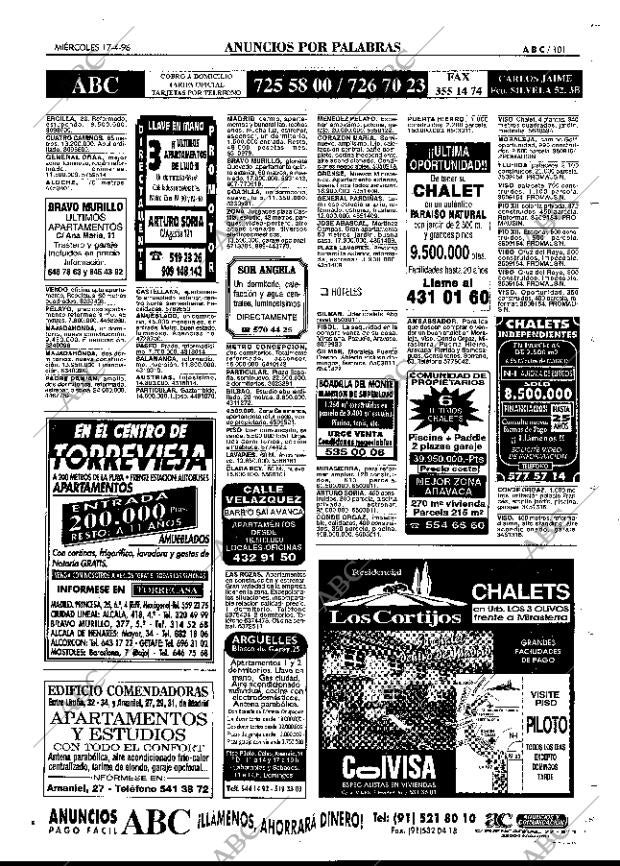 ABC MADRID 17-04-1996 página 101
