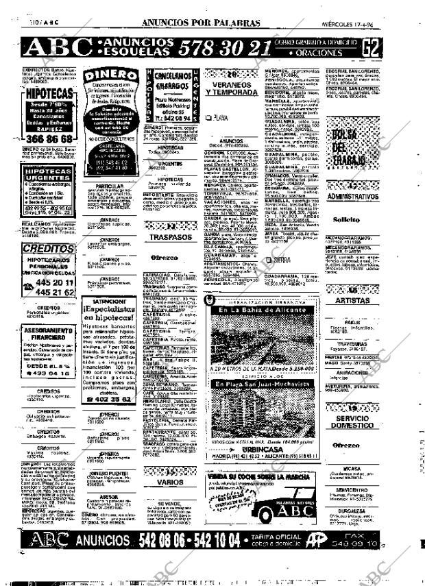 ABC MADRID 17-04-1996 página 110