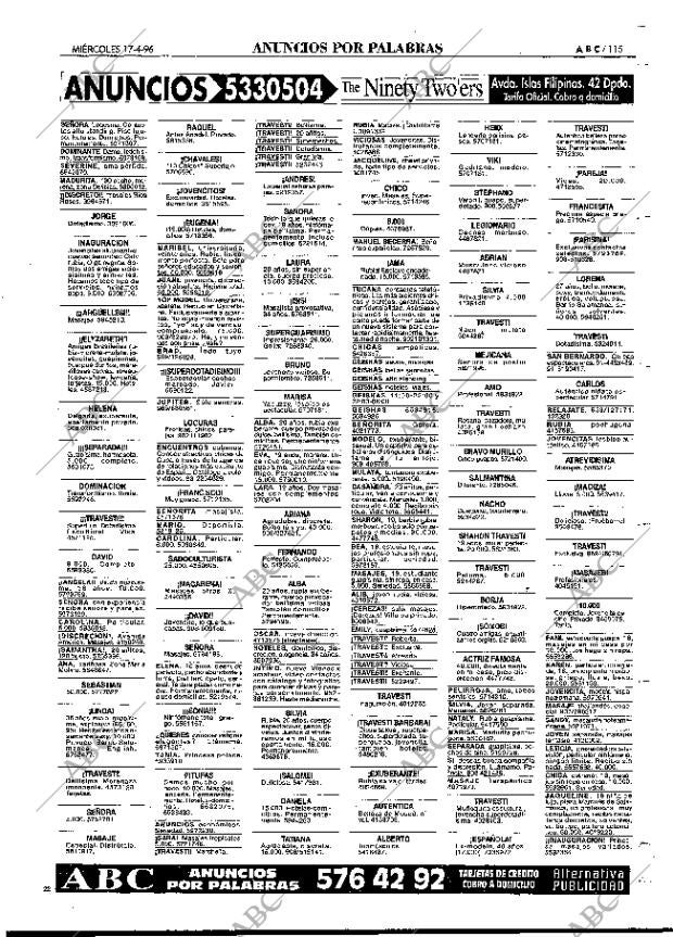 ABC MADRID 17-04-1996 página 115