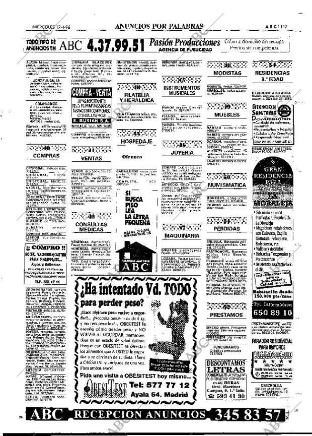 ABC MADRID 17-04-1996 página 117