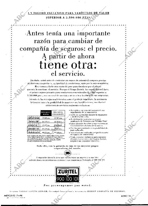 ABC MADRID 17-04-1996 página 13