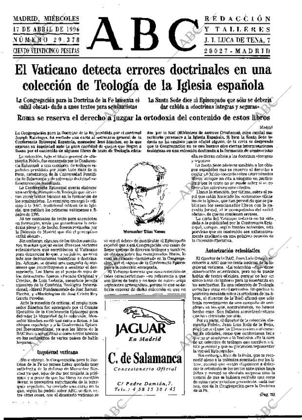 ABC MADRID 17-04-1996 página 15