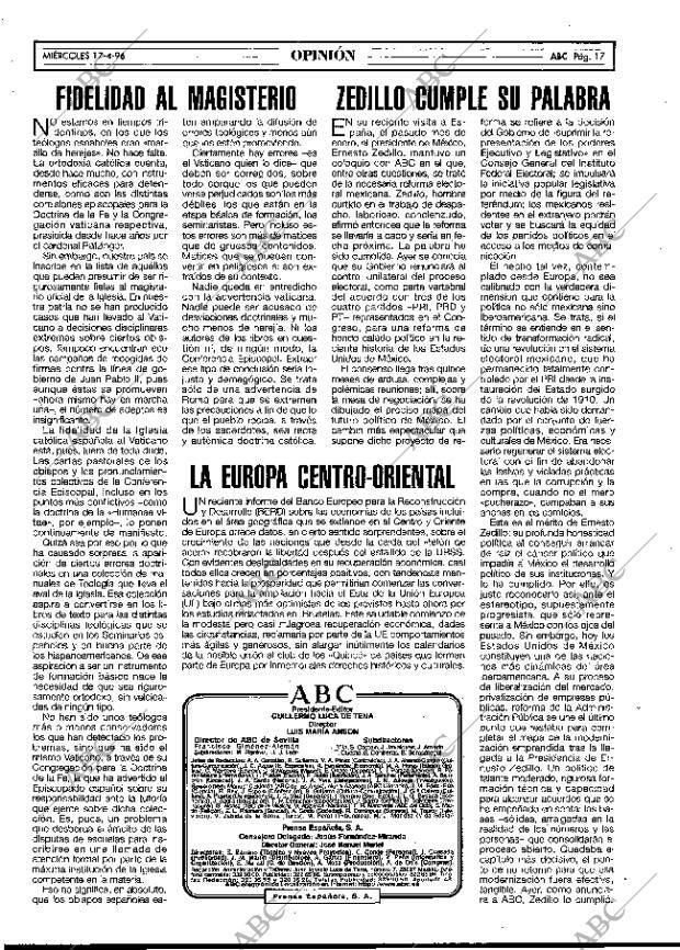 ABC MADRID 17-04-1996 página 17