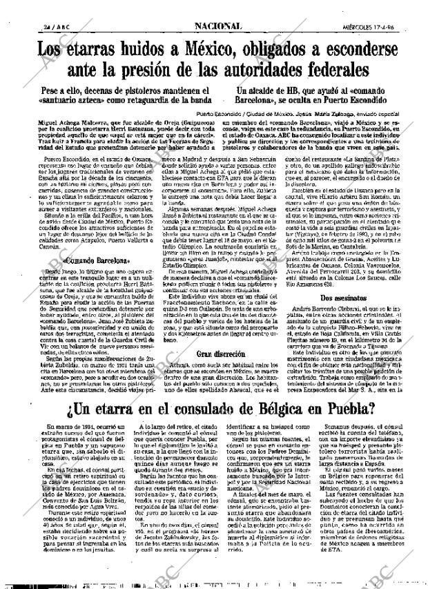 ABC MADRID 17-04-1996 página 24