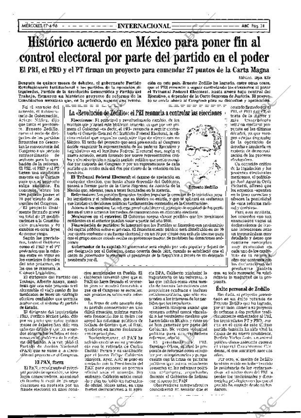 ABC MADRID 17-04-1996 página 31