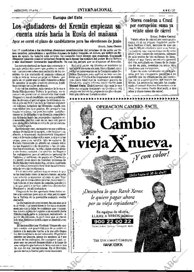 ABC MADRID 17-04-1996 página 37