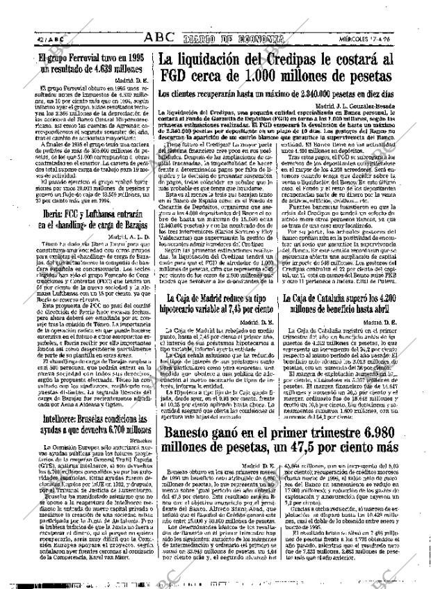 ABC MADRID 17-04-1996 página 42