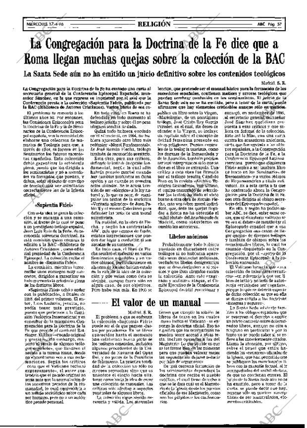 ABC MADRID 17-04-1996 página 57