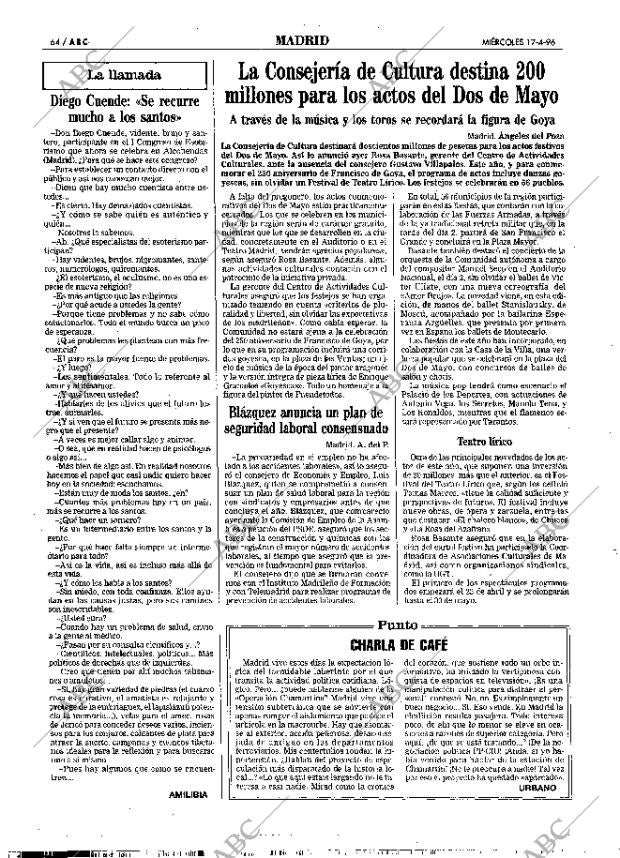 ABC MADRID 17-04-1996 página 64