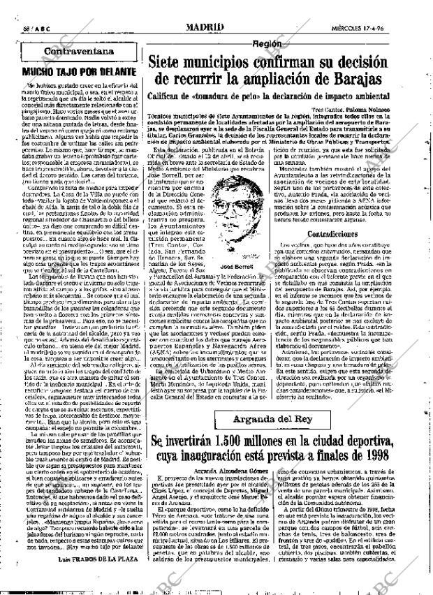 ABC MADRID 17-04-1996 página 68