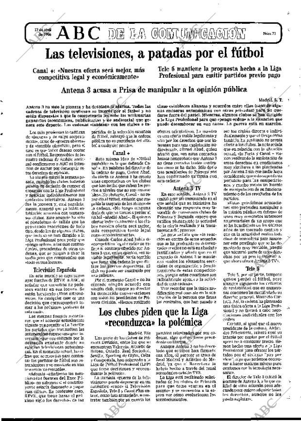 ABC MADRID 17-04-1996 página 69