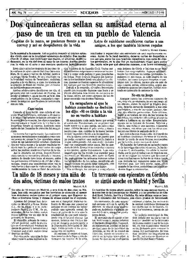 ABC MADRID 17-04-1996 página 76