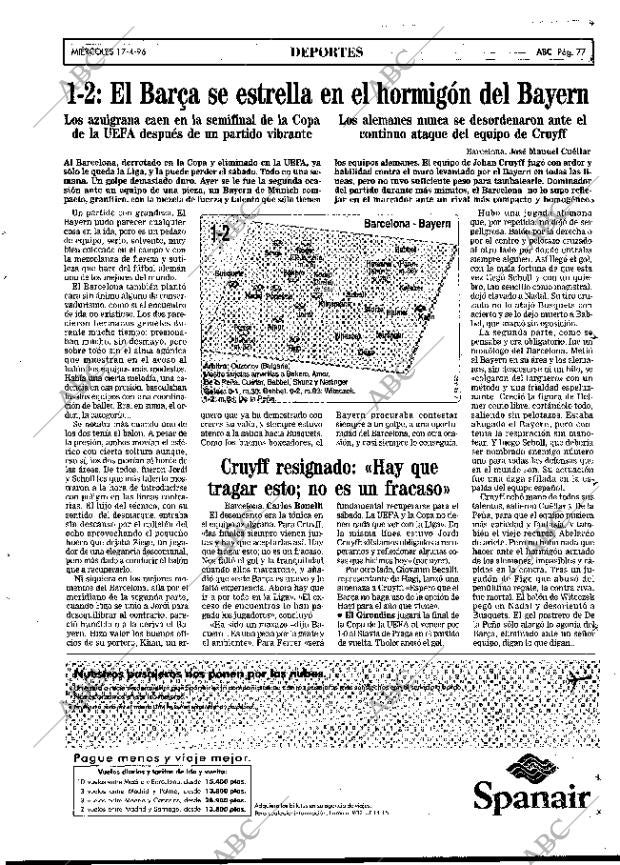 ABC MADRID 17-04-1996 página 77