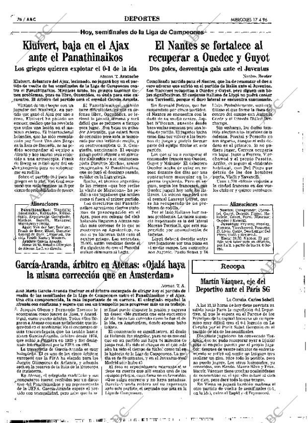 ABC MADRID 17-04-1996 página 78