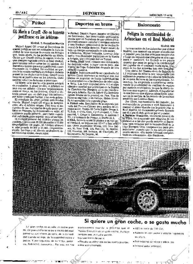 ABC MADRID 17-04-1996 página 80